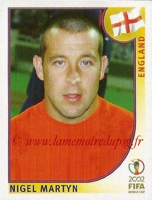 2002 - Panini FIFA World Cup Stickers - N° 438 - Nigel MARTYN (Angleterre)