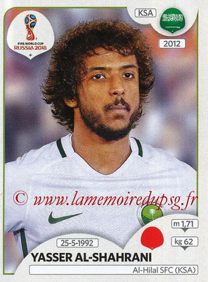 2018 - Panini FIFA World Cup Russia Stickers - N° 059 - Yasser AL-SHAHRANI (Arabie Saoudite)