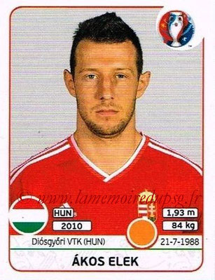 Panini Euro 2016 Stickers - N° 669 - Akos ELEK (Hongrie)