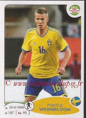 2014 - Panini Road to FIFA World Cup Brazil Stickers - N° 350 - Pontus WERNBLOOM (Suède)