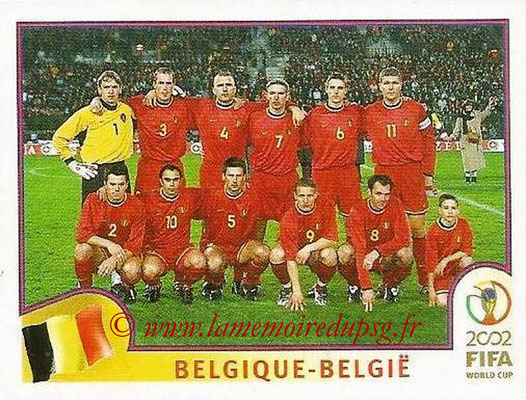 2002 - Panini FIFA World Cup Stickers - N° 549 - Equipe Belgique