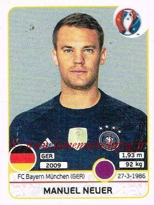 Panini Euro 2016 Stickers - N° 241 - Manuel NEUER (Allemagne)