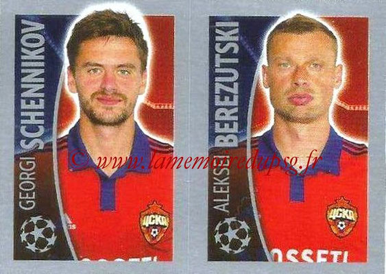 2015-16 - Topps UEFA Champions League Stickers - N° 132 - Georgi SCHENNIKOV + Aleksei BEREZUTSKI (CSKA Moscou)