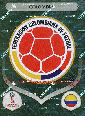 2018 - Panini FIFA World Cup Russia Stickers - N° 632 - Ecusson Colombie