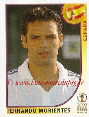 2002 - Panini FIFA World Cup Stickers - N° 112 - Fernando MORIENTES (Espagne)