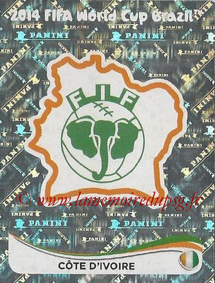 2014 - Panini FIFA World Cup Brazil Stickers - N° 222 - Ecusson Côte d'Ivoire