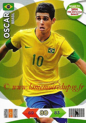 2014 - Panini Road to FIFA World Cup Brazil Adrenalyn XL - N° 020 - OSCAR (Brésil)