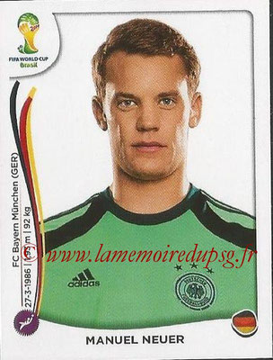 2014 - Panini FIFA World Cup Brazil Stickers - N° 490 - Manuel NEUER (Allemagne)