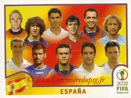 2002 - Panini FIFA World Cup Stickers - N° 097 - Equipe Espagne