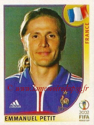 2002 - Panini FIFA World Cup Stickers - N° 034 - Emmanuel PETIT (France)