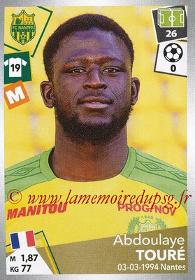 2017-18 - Panini Ligue 1 Stickers - N° 328 - Abdoulaye TOURE (Nantes)