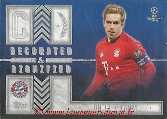 2015-16 - Topps UEFA Champions League Showcase Soccer - N° DD-PL - Philipp LAHM (FC Bayern Munich) (Decorated and Dignified)