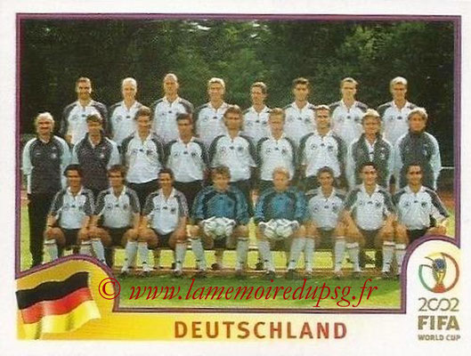 2002 - Panini FIFA World Cup Stickers - N° 313 - Equipe Allemagne