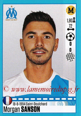 2016-17 - Panini Ligue 1 Stickers - N° T25 - Morgan SANSON (Marseille) (Set Transfert)