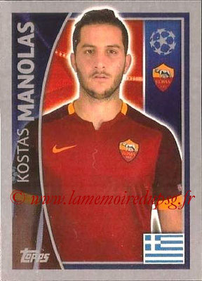 2015-16 - Topps UEFA Champions League Stickers - N° 340 - Kostas MANOLAS (AS Roma)