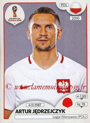 2018 - Panini FIFA World Cup Russia Stickers - N° 601 - Artur JEDRZEJCZYK (Pologne)