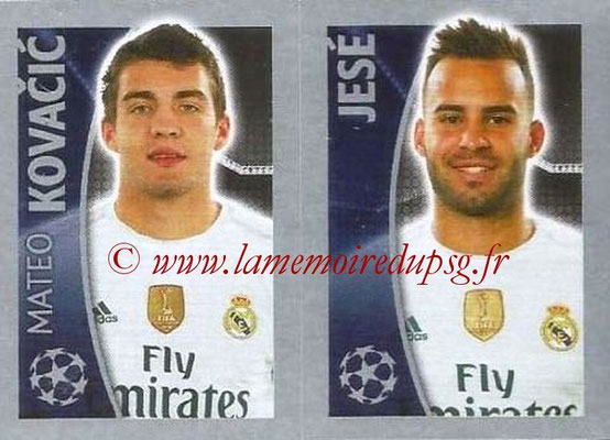 2015-16 - Topps UEFA Champions League Stickers - N° 046 - Mateo KOVACIC + JESÉ (Real Madrid CF)