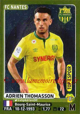 2015-16 - Panini Ligue 1 Stickers - N° 307 - Adrien THOMASSON (FC Nantes) (Top espoir)