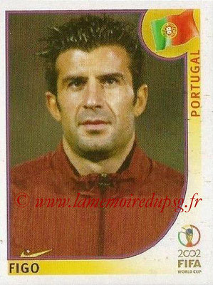 2002 - Panini FIFA World Cup Stickers - N° 307 - Luis FIGO (Portugal)