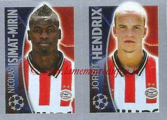 2015-16 - Topps UEFA Champions League Stickers - N° 102 - Nicolas ISIMAT-MIRIN + Jorrit HENDRIX (PSV Eindhoven)