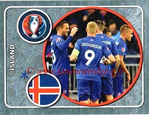 Panini Euro 2016 Stickers - N° 571 - Équipe d' Islande