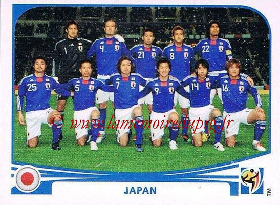 2010 - Panini FIFA World Cup South Africa Stickers - N° 372 - Équipe Japon