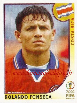 2002 - Panini FIFA World Cup Stickers - N° 237 - Rolando FONSECA (Costa Rica)