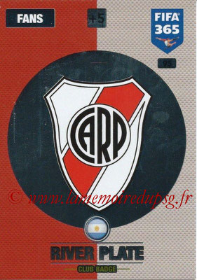 2016-17 - Panini Adrenalyn XL FIFA 365 - N° 095 - Logo CA River Plate (Badge club)