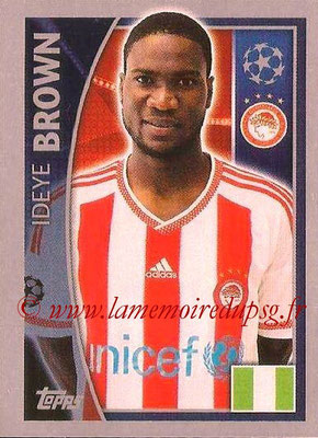 2015-16 - Topps UEFA Champions League Stickers - N° 418 - Ideye BROWN(Olympiacos FC)