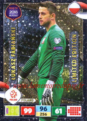 2018 - Panini Road to FIFA World Cup Russia Adrenalyn XL - N° LE-LF - Lukasz FABIANSKI (Pologn) (Limited Edition)