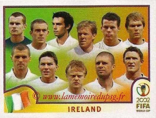 2002 - Panini FIFA World Cup Stickers - N° 349 - Equipe Irlande