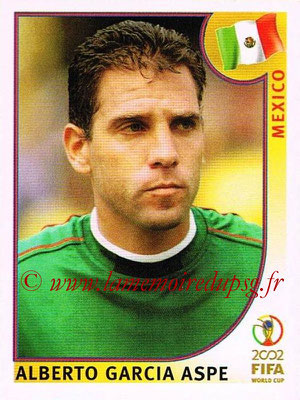 2002 - Panini FIFA World Cup Stickers - N° 504 - Alberto Garcia ASPE (Mexique)