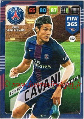 2017-18 - Panini FIFA 365 Cards - N° 152 - Edinson CAVANI (Paris Saint-Germain)