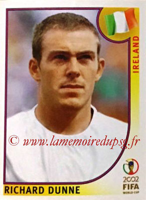 2002 - Panini FIFA World Cup Stickers - N° 354 - Richard DUNNE (Irlande)