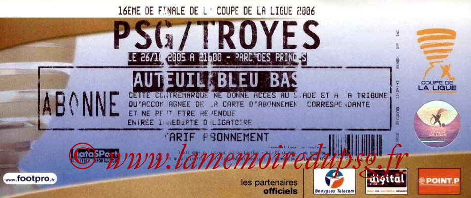 Tickets  PSG-Troyes  2012-13