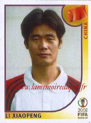 2002 - Panini FIFA World Cup Stickers - N° 216 - Li XIAOPENG (Chine)