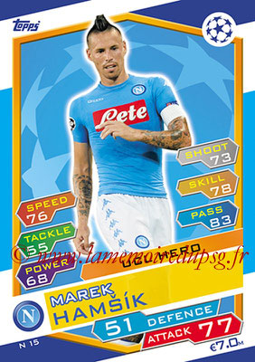 2016-17 - Topps UEFA Champions League Match Attax - N° N15 - Marek HAMSIK (SSC Naples) (UCL Hero) (Nordic Edition)