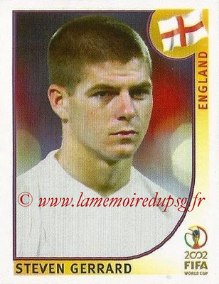 2002 - Panini FIFA World Cup Stickers - N° 432 - Steven GERRARD (Angleterre)