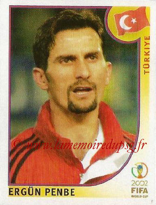 2002 - Panini FIFA World Cup Stickers - N° 200 - Ergün PENBE (Turquie)