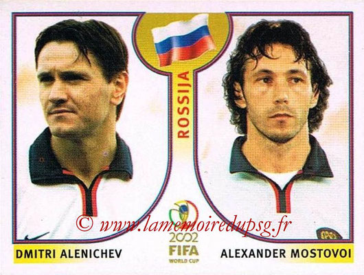 2002 - Panini FIFA World Cup Stickers - N° 527 - Dmitri ALENICHEN + Alexander MOSTOVOI (Russie)