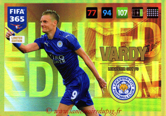 2016-17 - Panini Adrenalyn XL FIFA 365 - N° LE05 - Jamie VARDY (Leicester City FC) (Limited Edition)