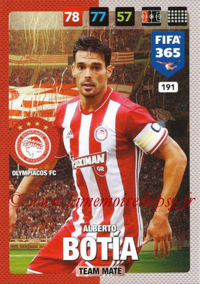 2016-17 - Panini Adrenalyn XL FIFA 365 - N° 191 - Alberto BOTIA (Olympiacos FC)