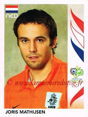 2006 - Panini FIFA World Cup Germany Stickers - N° 231 - Joris MATHIJSEN (Pays Bas)