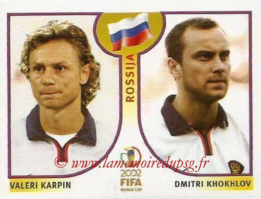 2002 - Panini FIFA World Cup Stickers - N° 526 - Valeri KARPIN + Dmitri KHOKHLOV (Russie)