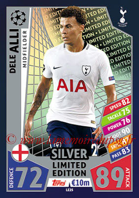 2017-18 - Topps UEFA Champions League Match Attax - N° LE2S - Dele ALLI (Tottenham Hotspur) (Limited Edition Silver)