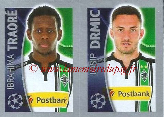 2015-16 - Topps UEFA Champions League Stickers - N° 292 - Ibrahima TRAORÉ + Josip DRMIC (VfL Borussia Mönchengladbach)