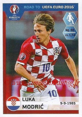 Panini Road to Euro 2016 Stickers - N° 139 - Luka MODRIC (Croatie)