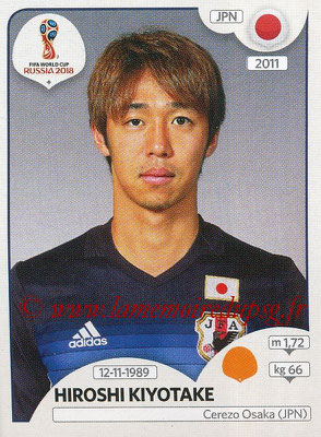 2018 - Panini FIFA World Cup Russia Stickers - N° 665 - Hiroshi KIYOTAKE (Japon)