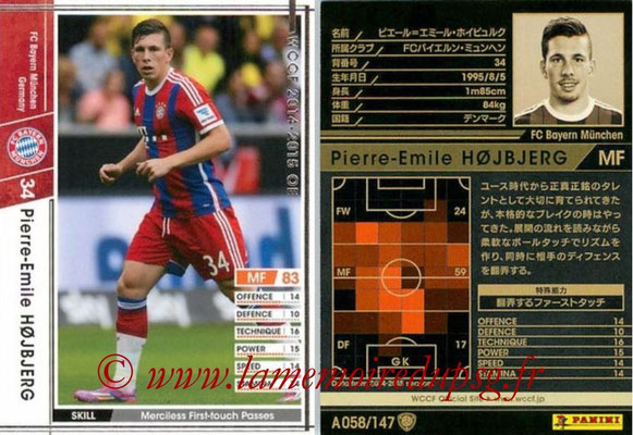 2014-15 - WCCF - N° A058 - Pierre Emile HOJBJERG (FC Bayern Munich)