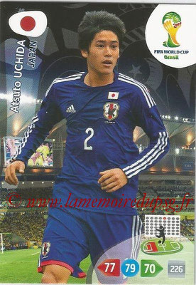 2014 - Panini FIFA World Cup Brazil Adrenalyn XL - N° 226 - Atsuto UCHIDA (Japon)